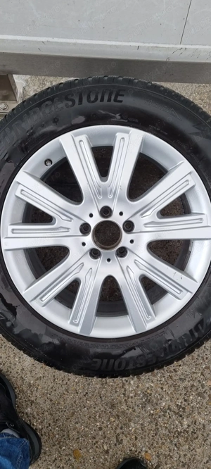 Set jante originale Mercedes cu anvelope iarna 265/55 R19 GLS, GLE - imagine 4