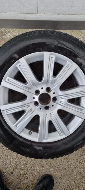 Set jante originale Mercedes cu anvelope iarna 265/55 R19 GLS, GLE - imagine 3