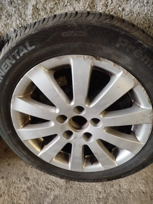 Jante r16 aliaj,205/55 cu tot cu cauciucuri defecte sunt in poza - imagine 5