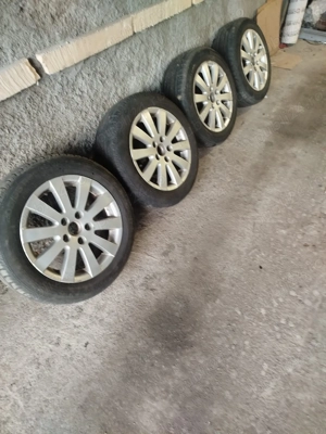 Jante r16 aliaj,205/55 cu tot cu cauciucuri defecte sunt in poza - imagine 3