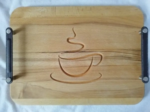 Tavă de servire din lemn masiv 