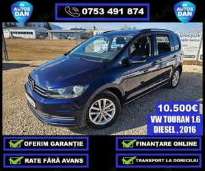  Vw Touran 2016- 1.6tdi-7 locuri