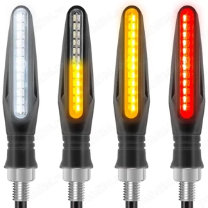 Set 4 semnalizări motocicletă LED - lumini semnalizare și STOP - imagine 2