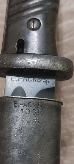 Baionetă Germania K98 produsă de E.PACK&S 1938