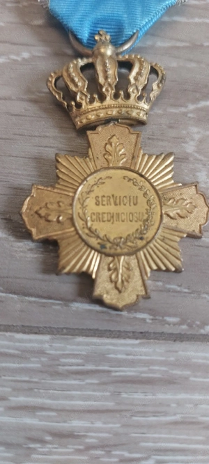 Crucea  Serviciu Credincios clasa I  , model 1906 . - imagine 2