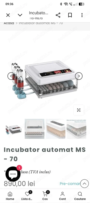 incubator ( clocitoare) ms 70