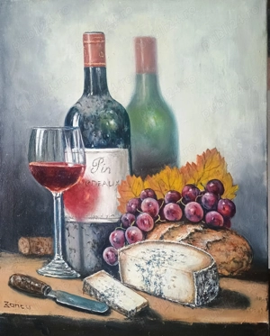 Natură statică ulei pe pânză dimensiuni 35X45cm