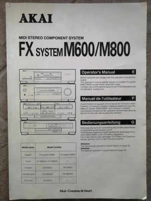 Sistem audio AKAI FX M600M800 - imagine 3