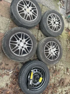 Vand set 4 jante de aluminiu ford/citroen plus rezerva