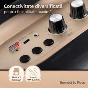 Boxa portabila Bennett & Ross BB-820BK Blackmore Junior Bluetooth - imagine 5