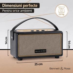 Boxa portabila Bennett & Ross BB-820BK Blackmore Junior Bluetooth - imagine 3