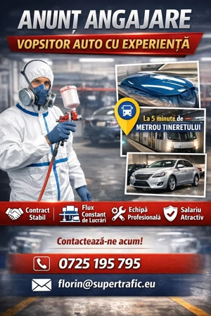 Angajez vopsitor auto Sector 4 tineretului 