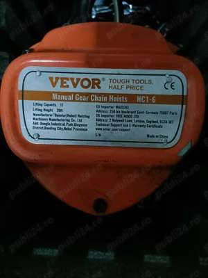   Macara Manuala cu Lant 1 Tona 