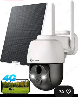 Cameră de securitate 4G LTE cu cartelă SIM - imagine 2