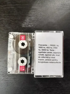Caseta calibrare, testare, reglare, verificare aparate  cu casete casetofoane deck