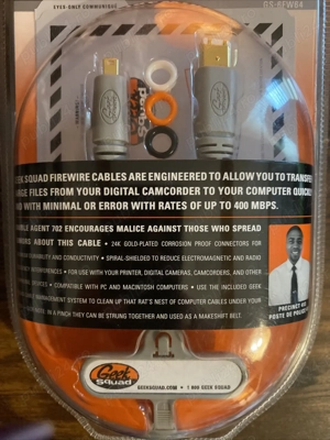 Cablu Firewire 6 Pini la 4 Pini IEEE1394 Gold Plated Connectors 1.8m Sigilat - imagine 2