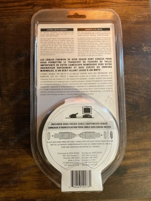 Cablu Firewire 6 Pini la 4 Pini IEEE1394 Gold Plated Connectors 1.8m Sigilat - imagine 3