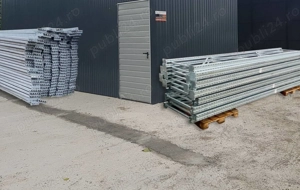 Rafturi metalice zincate depozitare paleti 4m 45 buc si grinzi 2.7m 218 buc (cu factura)