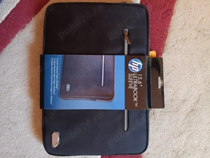 Vând Husă Laptop HP Premium Ultrabook Black Sleeve 15,6", material de SUPER CALITATE - NOU, SIGILAT