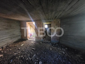 Teren de vanzare 436mp intravilan si fundatie cu proiect casa Rasinari - imagine 6