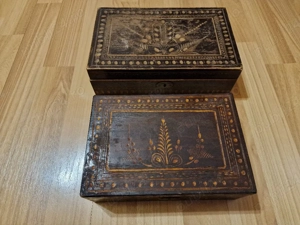 Vând sau schimb Casete Bijuterii Lucrate Manual, Vechi De Peste 70 Ani