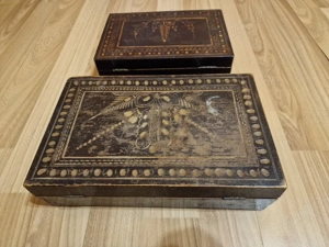 Vând sau schimb Casete Bijuterii Lucrate Manual, Vechi De Peste 70 Ani - imagine 2