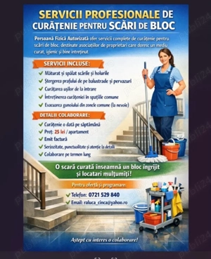 Curațenie scări de bloc- Seriozitate și preț avantajos