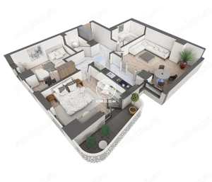 Apartament Nou 3 camere  de vanzare  Galata,