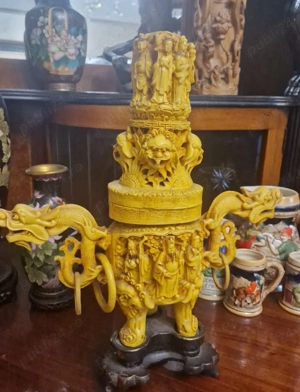 Arzator de tamaie (censer) decorativ elemente din mitologia chineza