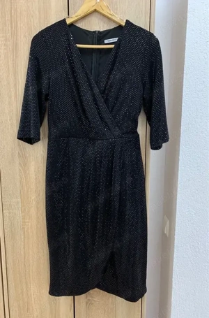 Rochie neagră paiete Fervente