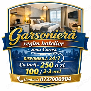 Garsonieră regim hotelier zona coresi !
