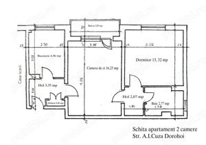 Apartament 2 camere Dorohoi