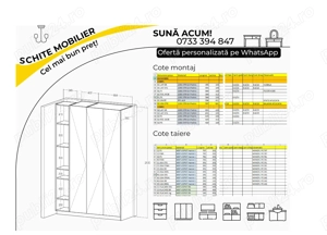 PROIECTARE MOBILIER schite   cote debitare placi   colaborare factura