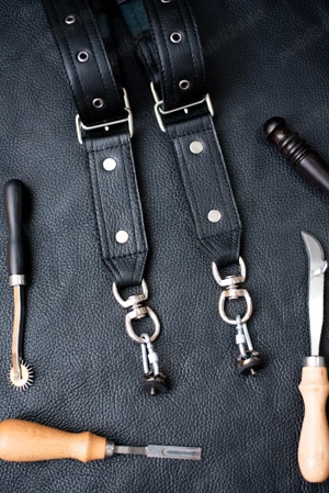 Hamul foto din piele   handmade - imagine 5