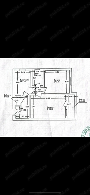 COMISION 0% - Apartament 2 Camere - Confort 1 - 50mp