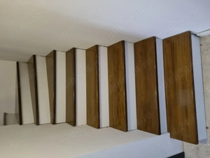 Trepte lemn  balustrada  riflaje  blaturi - imagine 2