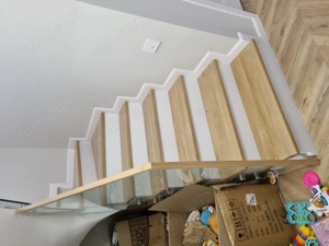 Trepte lemn  balustrada  riflaje  blaturi - imagine 3