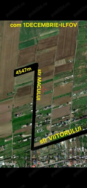 Teren intravilan 1 Decembrie jud Ilfof  - imagine 5