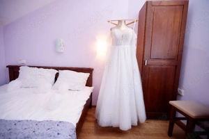 Rochie de mireasă Elegance - model unicat, stil prințesă - imagine 5