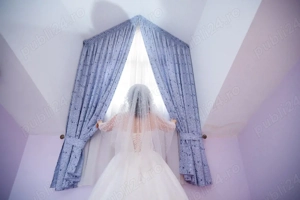 Rochie de mireasă Elegance - model unicat, stil prințesă - imagine 3