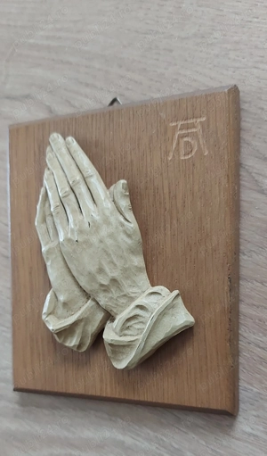 Placheta Decor Lemn - Rugaciune De A. Durer 