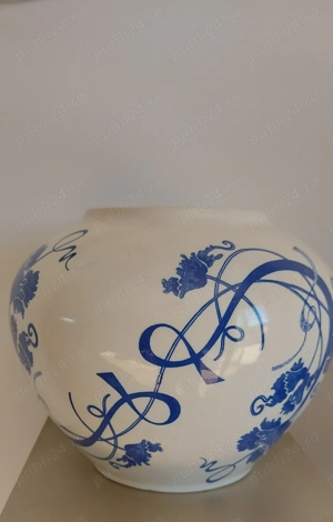 Vaza Portelan Acid Floral Delft  - imagine 5