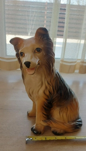 Bibelou Portelan Caine Collie , Anii 80 , Romania