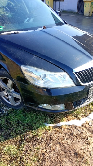 Capota fata cu grila Skoda Octavia 2 an 2013 neagra - imagine 2