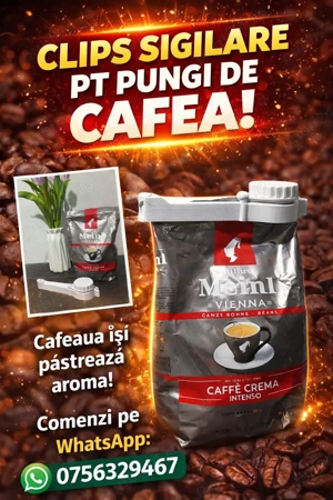 Cleme pentru sigilarea pungilor de cafea 