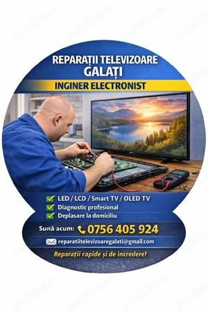 Reparatii televizoare LED-LCD-PLASMA Galati