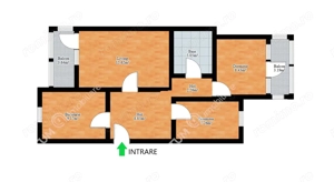 Apartament cu 3 camere decoamndate in zona Valea Aurie din Sibiu - imagine 9