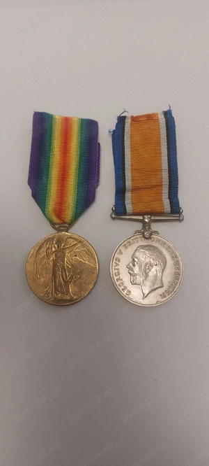 Medalia Victoria si Medalia pentru Serviciu Militar ww1 - Marea Britanie