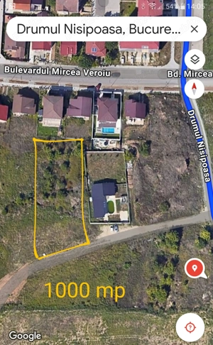 Teren - Drumul Nisipoasa 1000mp, Cartierul Henri Coanda-Baneasa
