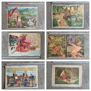 Planse scolare comuniste,vintage, colectie, realizate manual 